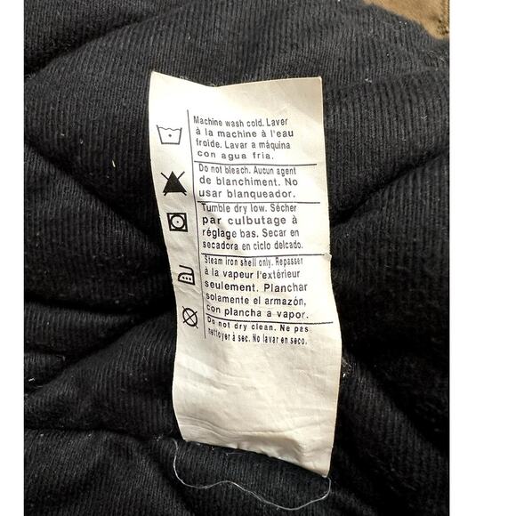 Carhartt J140 Jacket Size XL Dark Brown Loose Fit Duck Insulated Flannel Lined - Picture 8 of 9